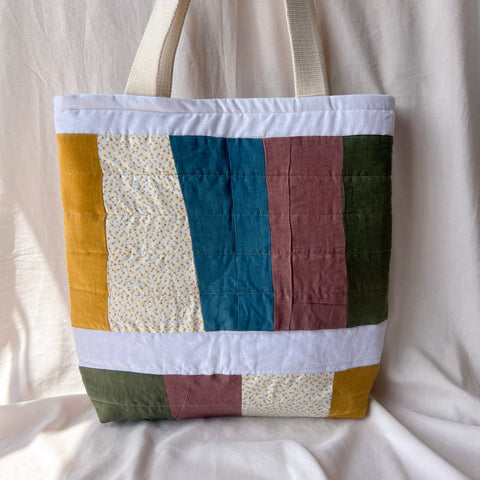 Patchwork Quilted Tote Bag