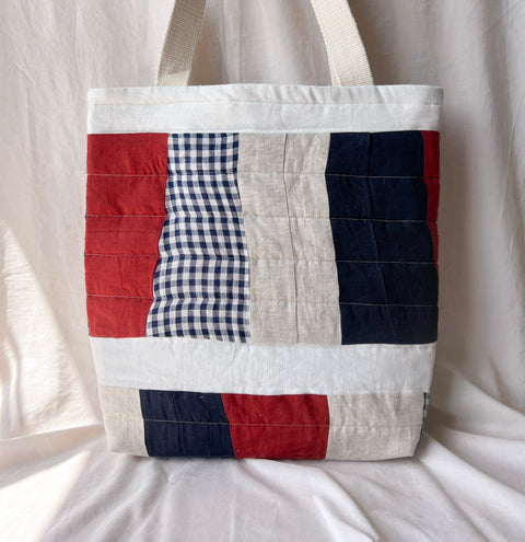 Patchwork Quilted Tote Bag