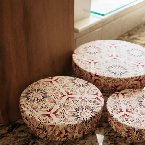 Holiday Reusable Cotton Bowl Covers
