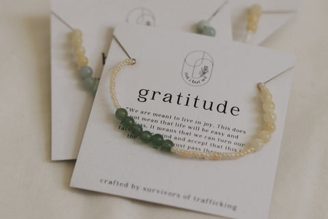 not i but we gratitude bracelet