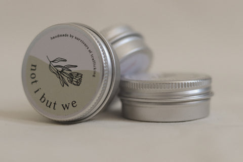 not i but we lip balm tin
