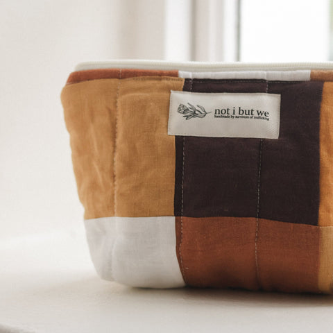 not i but we cosmetic bag