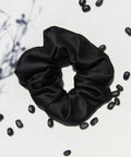 black-satin-scrunchy