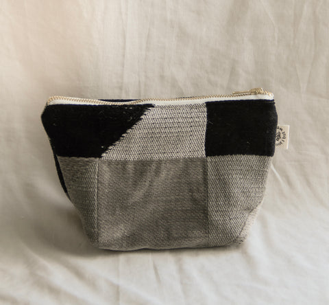 Cosmetic Bag | Charcoal Colorblocks