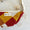 Moonbag with orange, mustard, and beige patches.