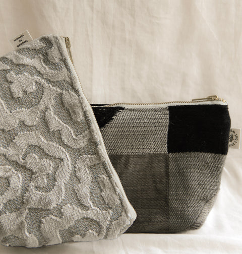 Cosmetic Bag | Charcoal Colorblocks