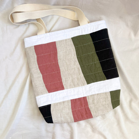 Patchwork Quilted Tote Bag