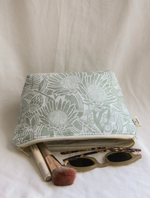Cosmetic Bag | Sage Protea