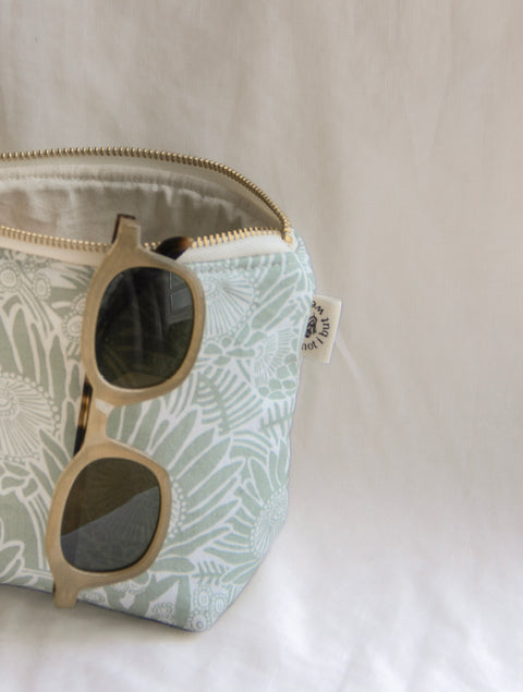 Cosmetic Bag | Sage Protea