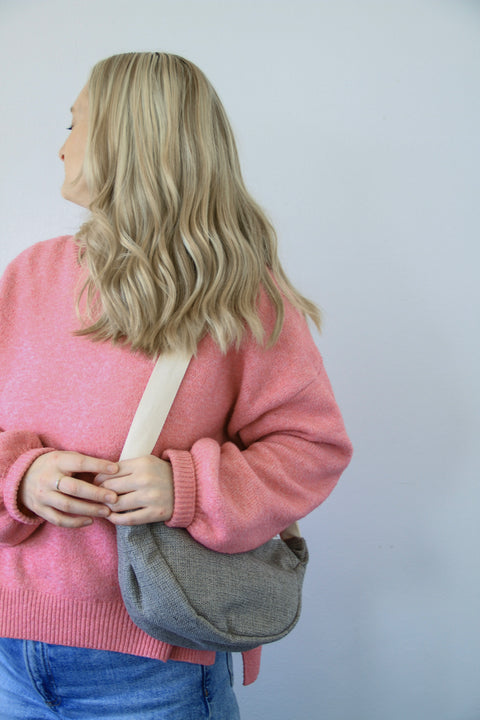 Crossbody Bag | Woven Ecru