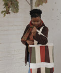 Quilted Patchwork Tote Merlot-Eggplant-Olive