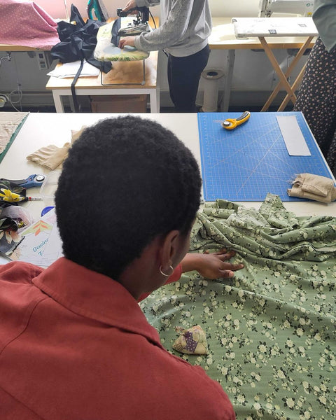 Impressions from our very first beginnner sewing course in Cape Town