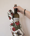 Holiday Protea Wine Bag