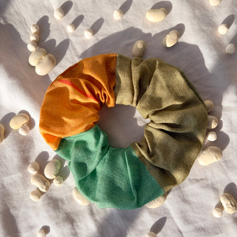Autumn Colorblock Scrunchie