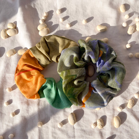 Autumn Colorblock Scrunchie