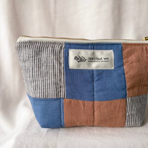 Patchwork Quilted Cosmetic Bag