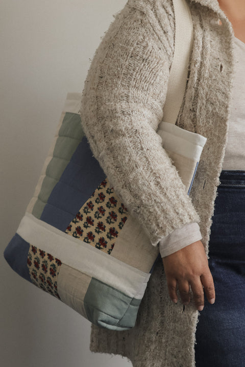 Upcycled Quilted Patchwork Tote Bags