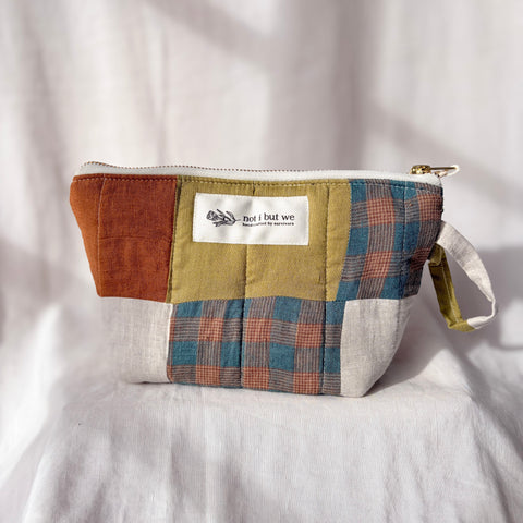 Patchwork Quilted Cosmetic Bag