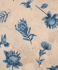 tan fabric with dainty fynbos