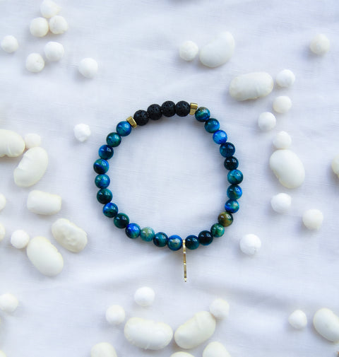 Aromatherapy Bracelet with Protea Charm
