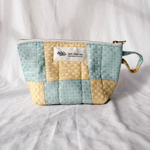Patchwork Quilted Cosmetic Pouch
