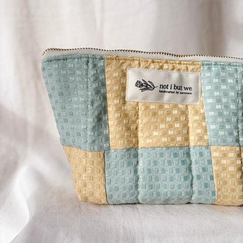 Patchwork Quilted Cosmetic Bag