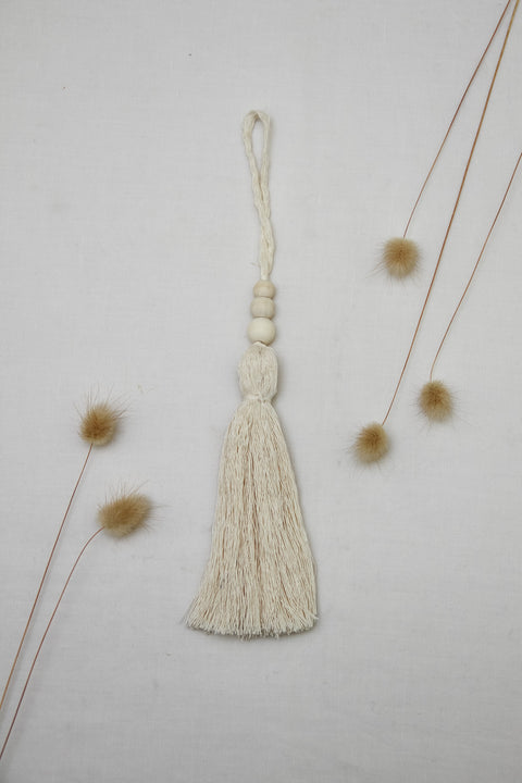 Cream Tassel ornament