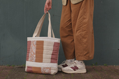 Upcycled Quilted Patchwork Tote Bags
