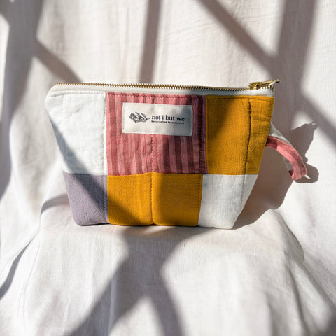 Patchwork Quilted Cosmetic Bag