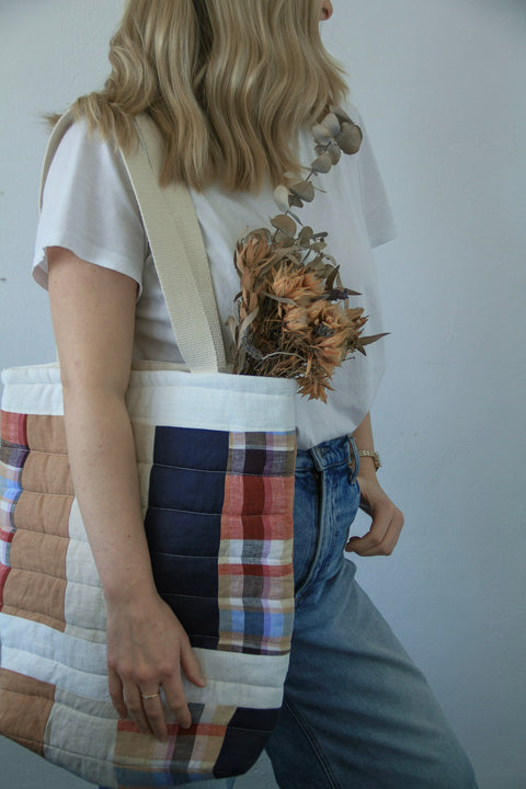 Upcycled Quilted Patchwork Tote Bags