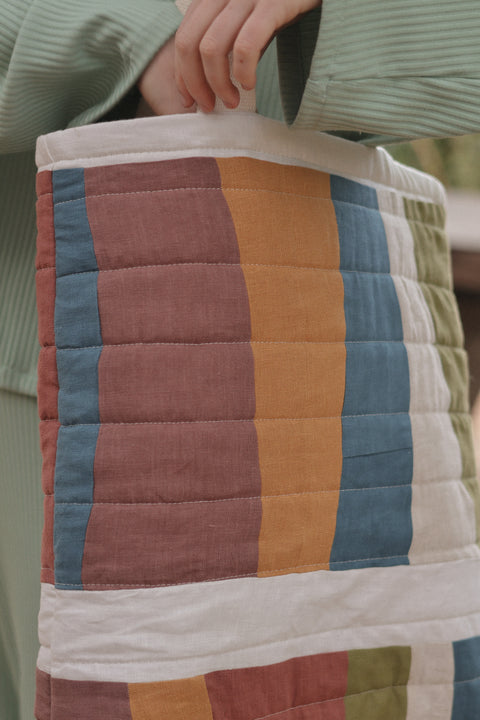 Patchwork Quilted Tote Bag