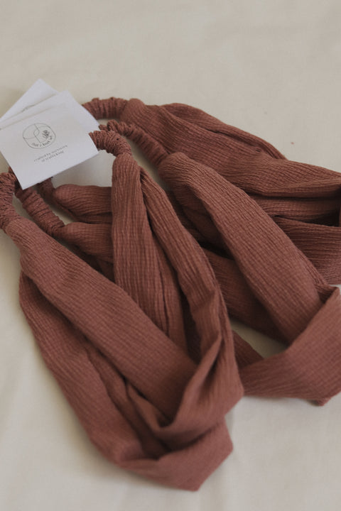 Textured Mauve Headband