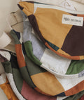 collection of patchwork fanny packs