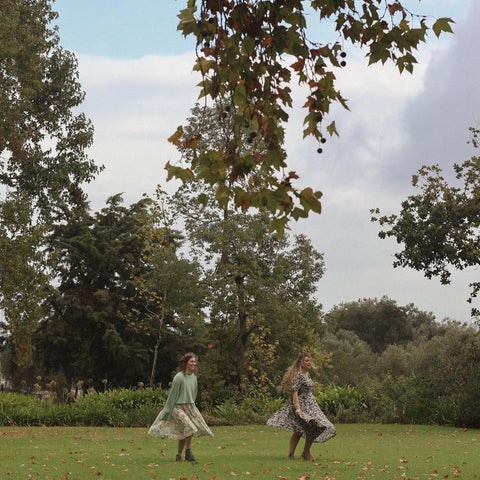 sisterhood dress in the field  