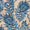 tan fabric with blue protea