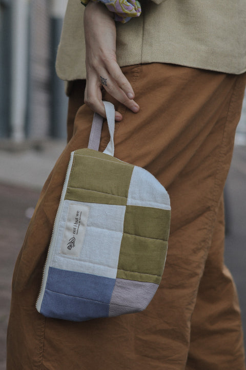 Patchwork Quilted Cosmetic Bag