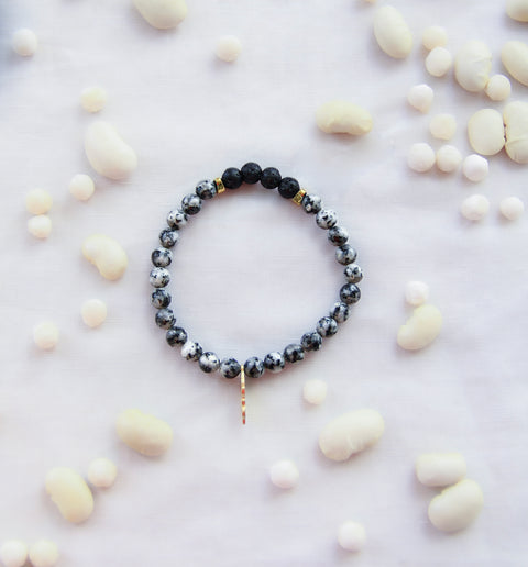 Aromatherapy Bracelet with Protea Charm